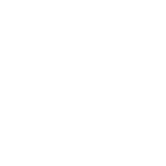 A white road intersection icon on a green background.