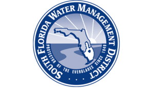 The florida water management district logo.